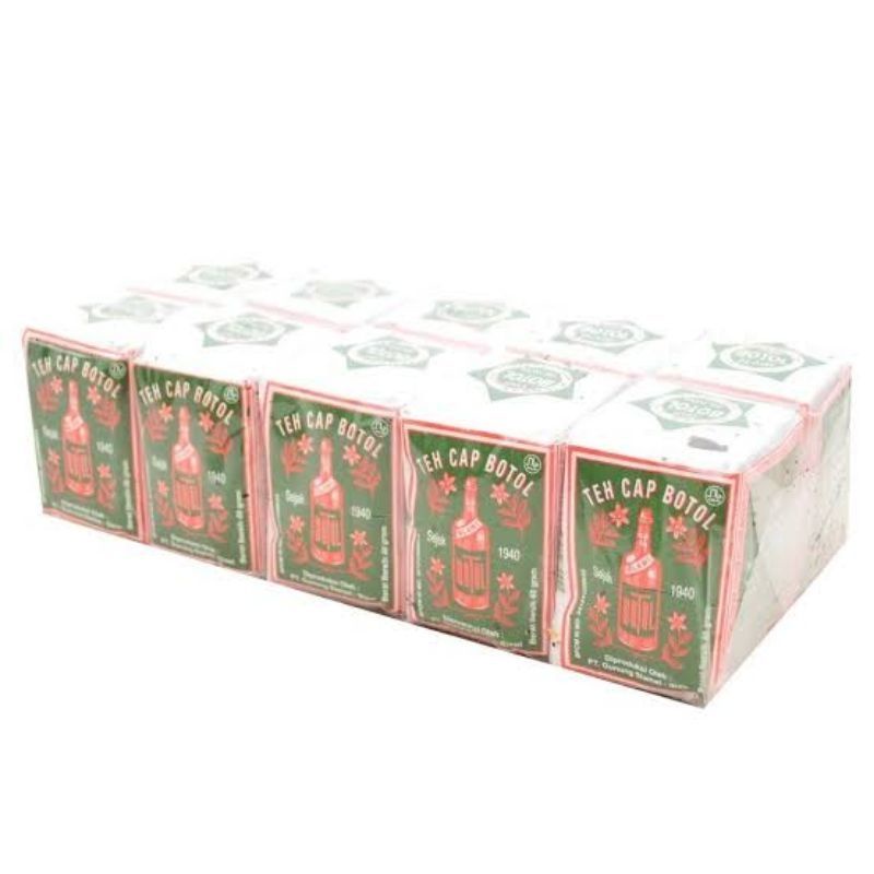 Teh Cap Botol Hijau Tubruk 40g (1pak = 10pcs)