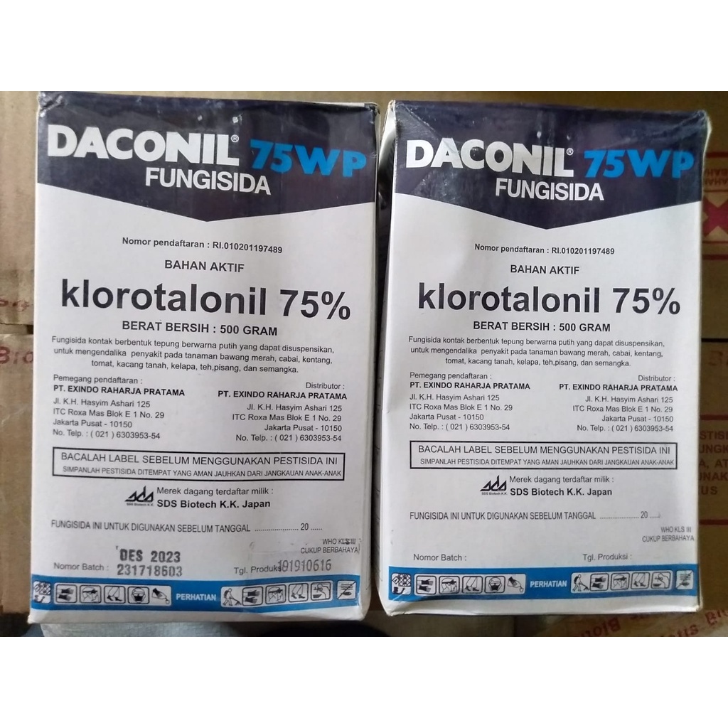 FUNGISIDA DACONIL 75 WP 500 GRAM 100% Original