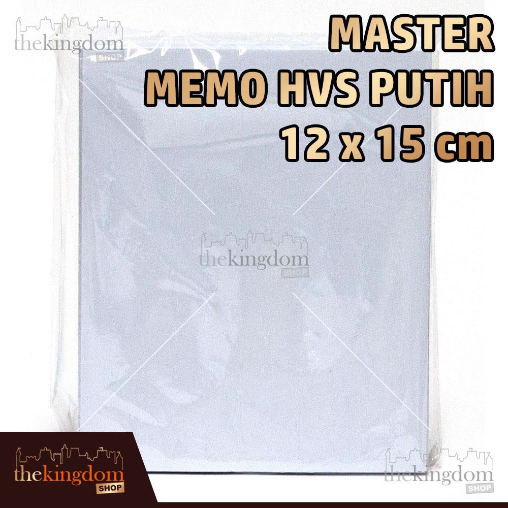 

Master Memo HVS Putih 12x15cm / 12 x 15 cm / Kertas / Notes