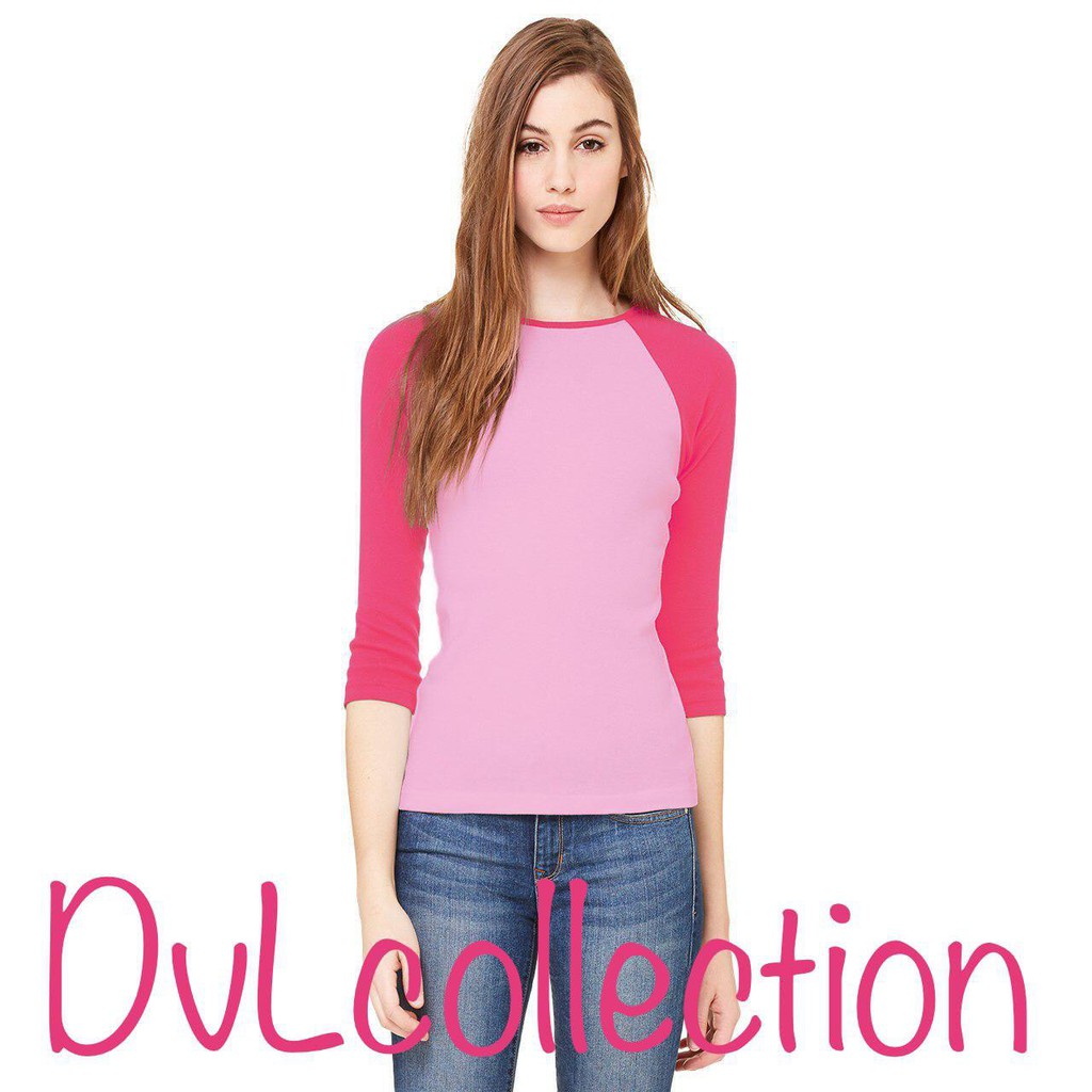 DVL Kaos raglan wanita panjang | baju raglan wanita | fashion wanita muslim panjang