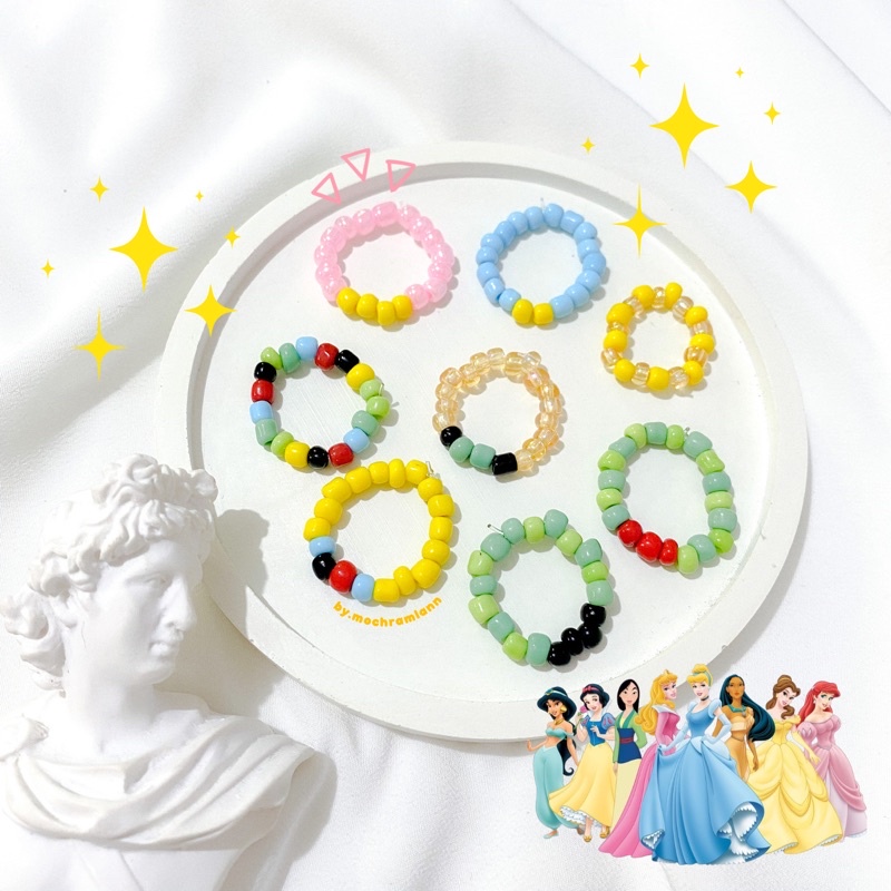 PRINCESS DISNEY beads ring / Cincin Manik Korea / Cincin Series PRINCESS