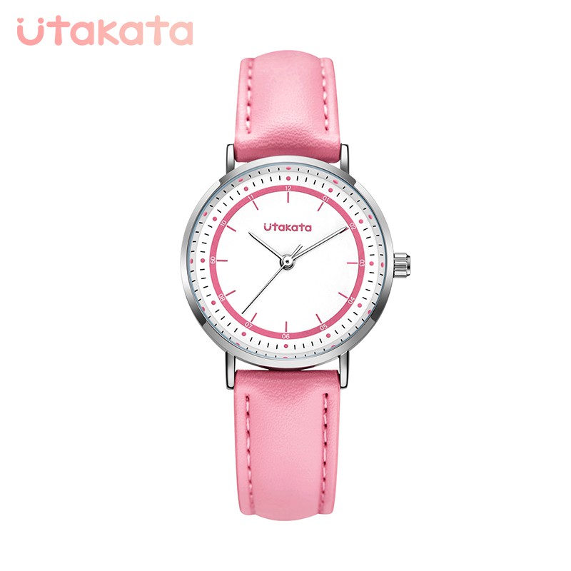 UTAKATA A0005 Jam Tangan Wanita Analog Tali Kulit WATCHKITE WKOS