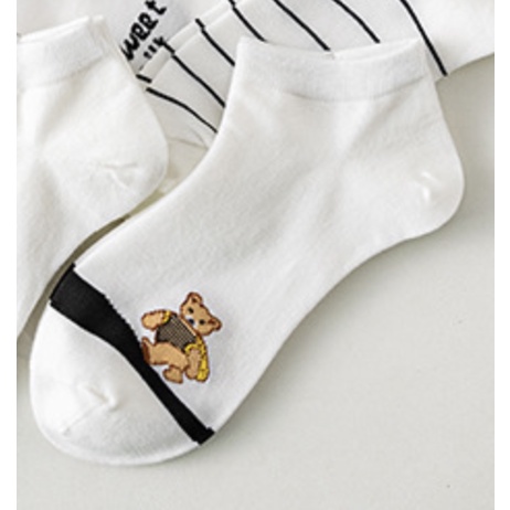 MURMURE.ID | KAOS KAKI WANITA MOTIF KARAKTER CUTE KAOS KAKI PENDEK MOTIF SEMATA KAKI IMPORT MURAH-MONO - WALKING BEAR