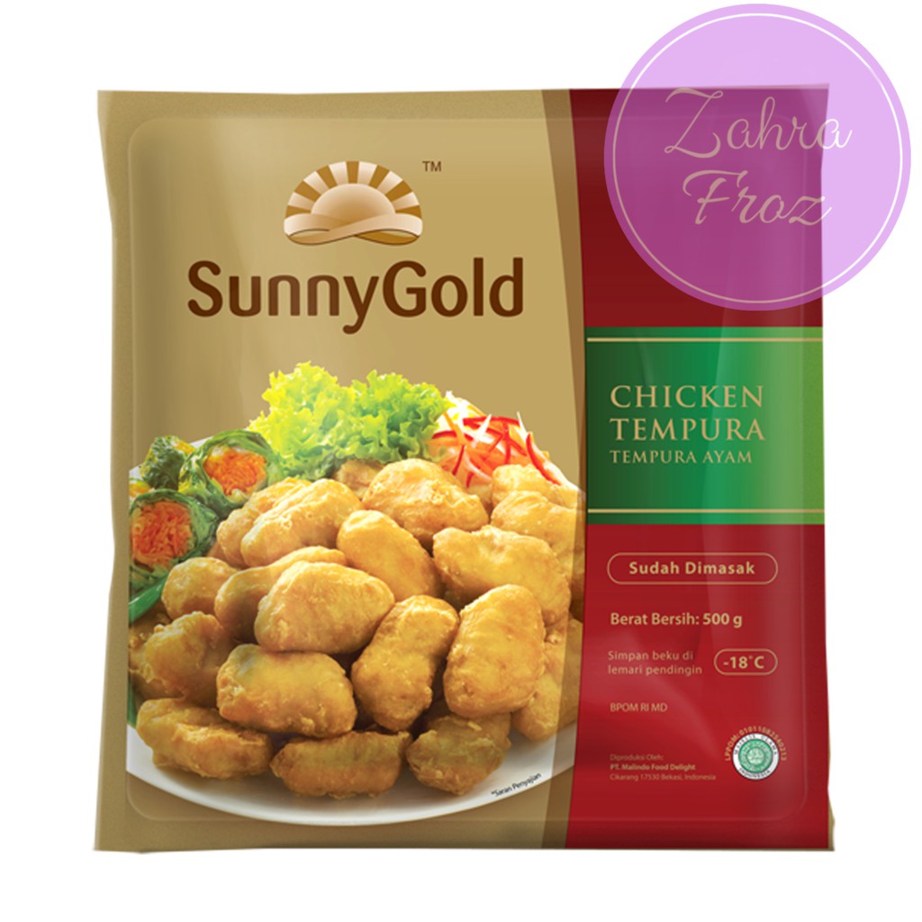 

SUNNY GOLD Chicken Nugget Tempura 500g | Naget Ayam Tempura |