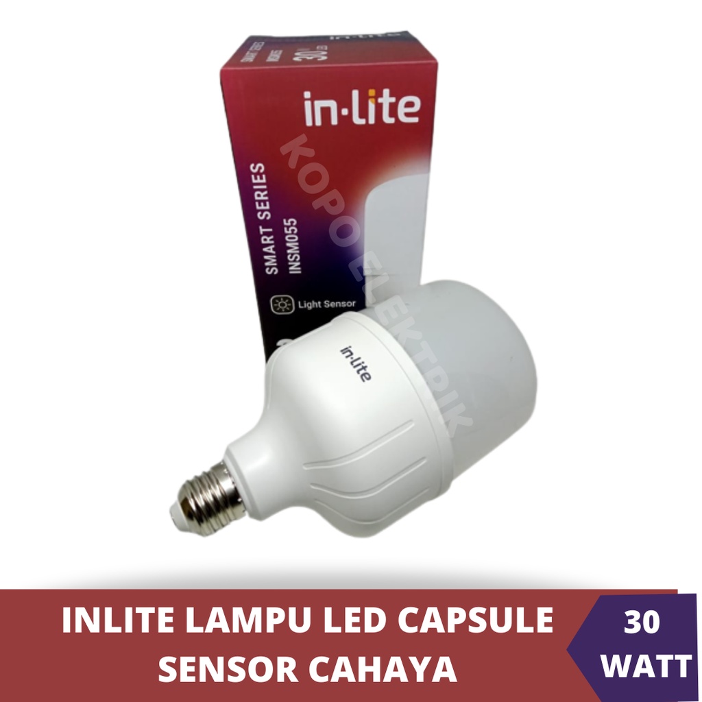 LAMPU LED CAPSULE SENSOR CAHAYA INLITE 30W 30 WATT - Putih