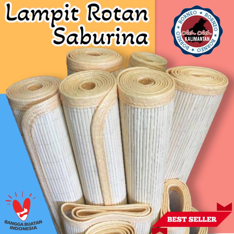 Lampit Tikar Rotan 176x250 cm Saburina