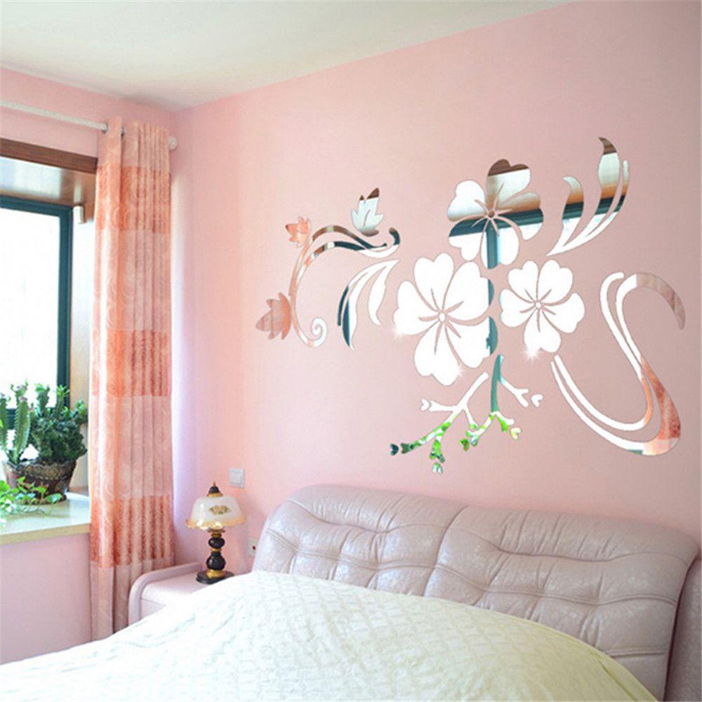 Populer Wall Sticker Stiker Hias Cermin Background TV