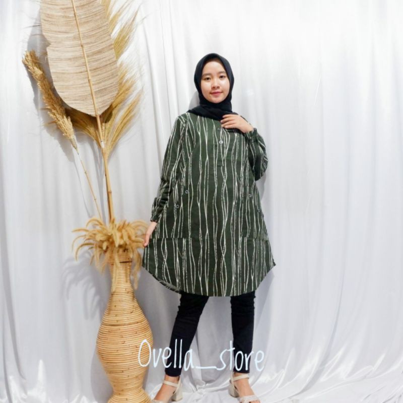 (SERI A) TUNIK KATUN LINEN/RAMI