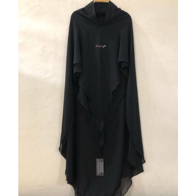 sisesa Khimar hitam/black