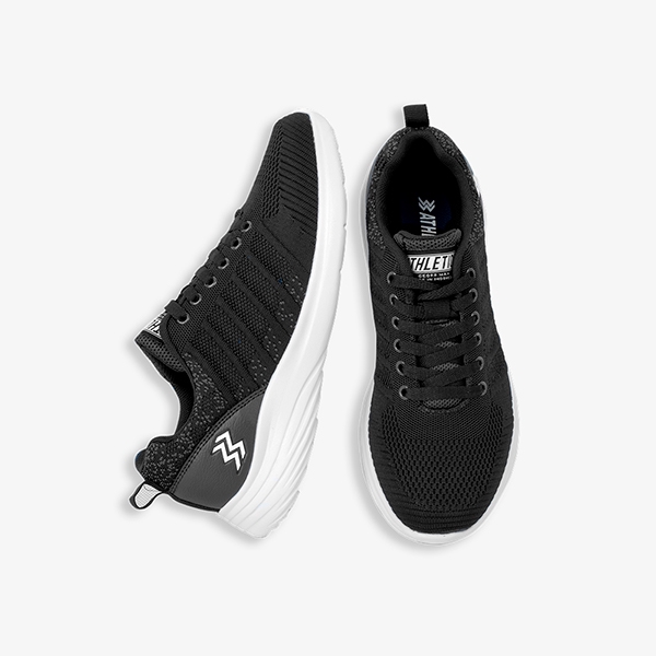 Athletica Official Shop - AT 693 Black White Shoes| Sepatu Running | Sepatu Pria | Sneakers-5