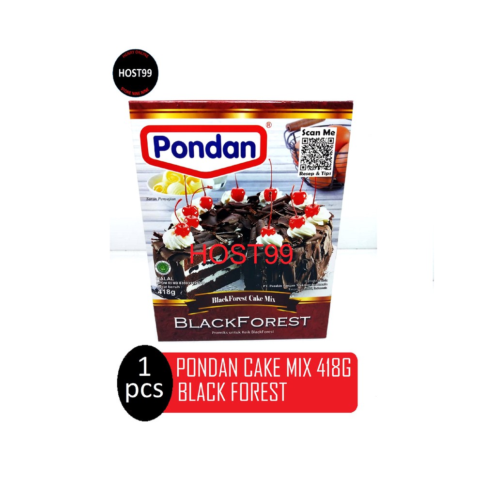 

BUBUK CAKE MIX INSTANT BLACK FOREST PANGGANG PREMIKS PG PONDAN