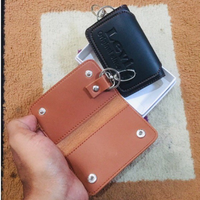 dompet kunci kendaraan kulit sintetis lokal model susun #dompet #dompetkunci #tempatkunci #keyholder