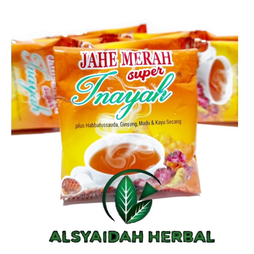 

BEST SELLER! Jahe merah super inayah | per renceng isi:10 sachet