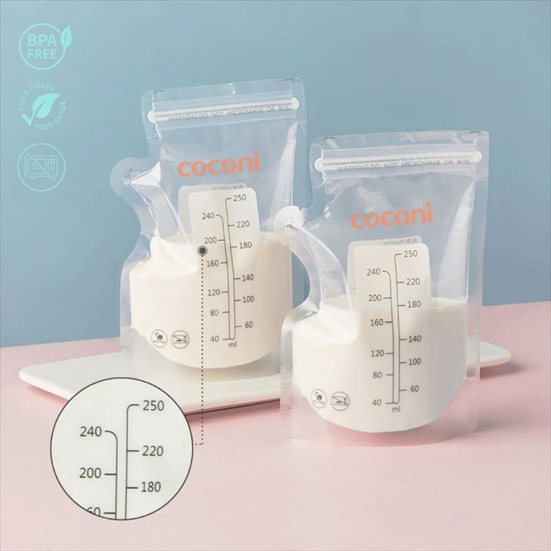 Coconi Pre-sterilized Breastmilk Storage Bag 250ml / Kantong ASI