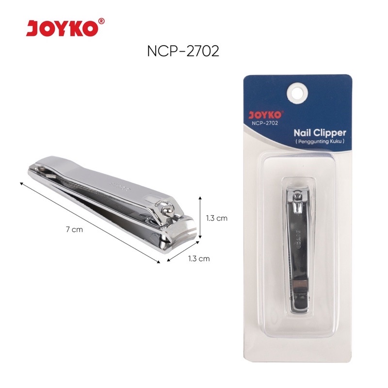 Joyko Nail Clipper Gunting Kuku Dewasa Tajam Berkualitas Stainless