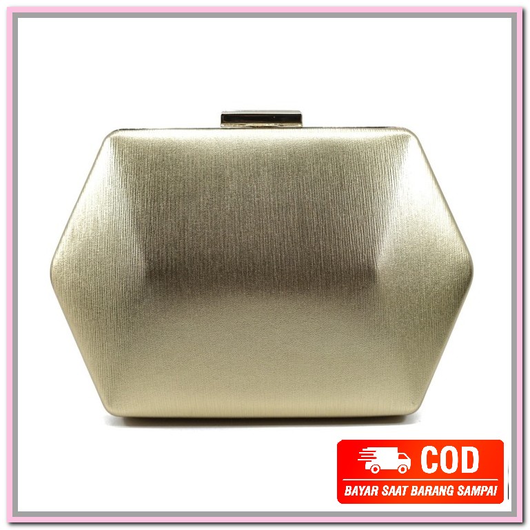 Tas Kondangan Elegan Pesta Kondangan Handbag Wanita Hand Bag Sele FA994 Tas Pesta 7880 Clutch - Gold