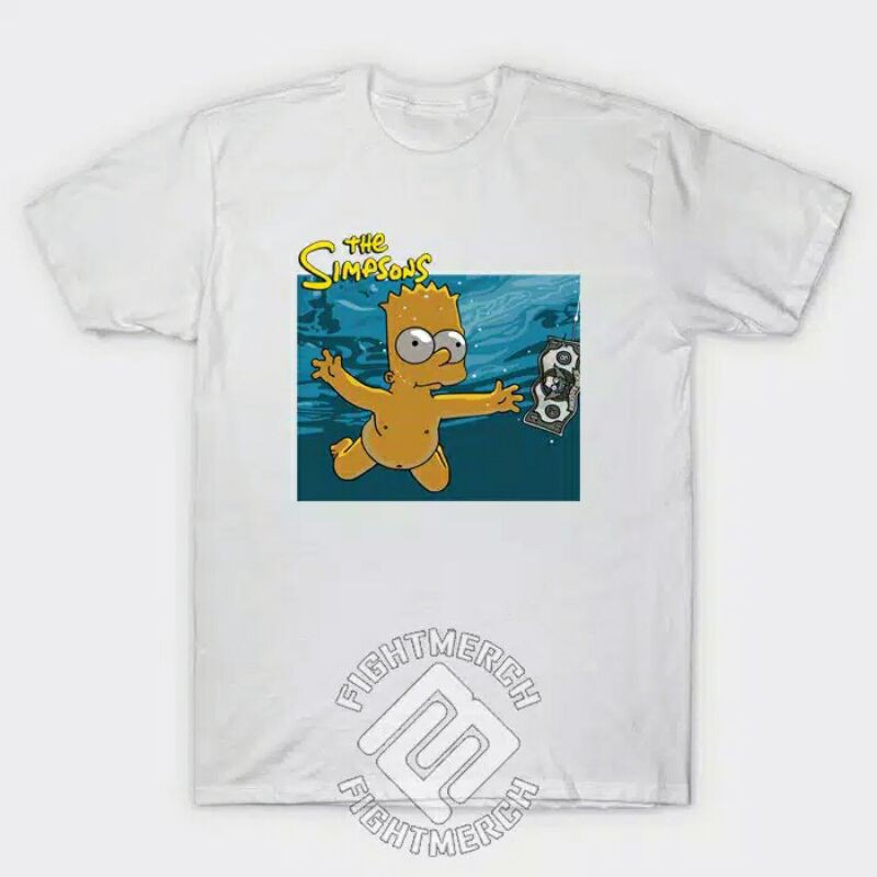 Tshirt Bart Simpsons Nirvana - tc