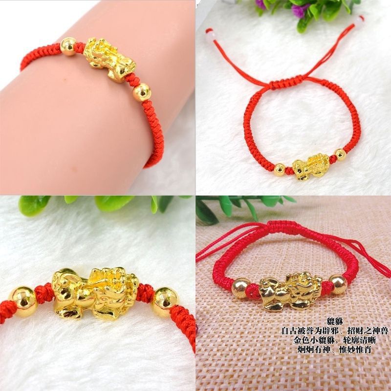 GELANG TALI MERAH MOTIF NAGA 1