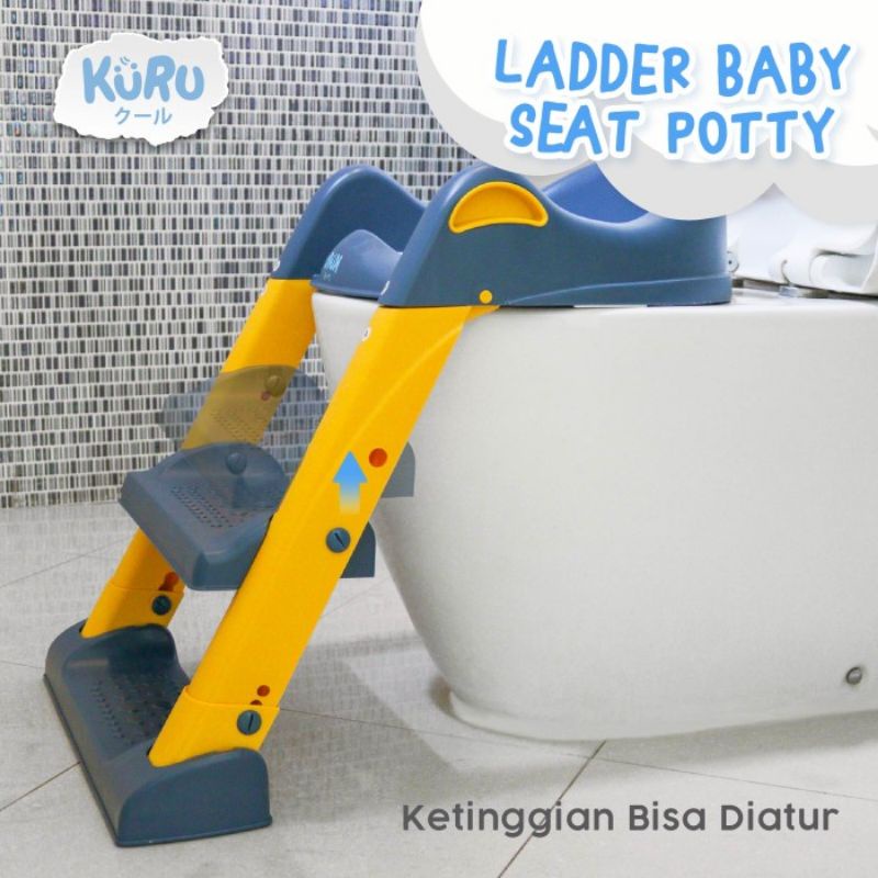 Kuru Baby Potty Training Leader Step - Kuru Pispot Anak Bayi Tangga Kloset Duduk - Pispot Alas Kloset Duduk Bayi