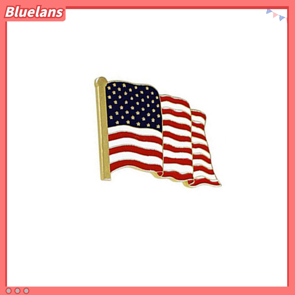 5pcs Bros Pin Enamel Desain Bendera Amerika Untuk Dekorasi Jaket Denim Tas Topi Unisex