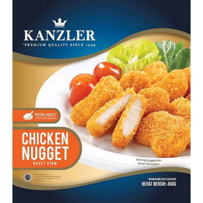 

KANZLER PREMIUM CHICKEN NUGGET ORIGINAL (450 GR)