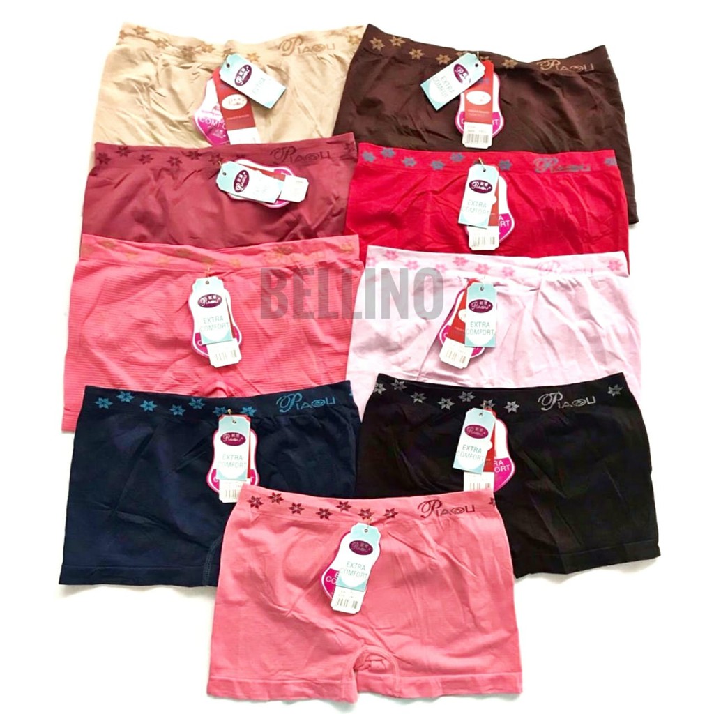 Boxer Wanita Halus Rajut Muat Besar / CD Boxer Jumbo Celana Dalam Wanita Jumbo Fit XXL Short 2in1