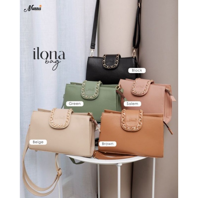 [ ILONA BAG ] By Nunna tas cantik fashionable wanita tas slempang cantik distributor  nunna samarind