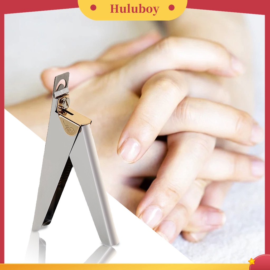 Huluboy Huluboy♡ Alat Pemotong Kuku Bentuk U Bahan Stainless Steel Untuk Manicure