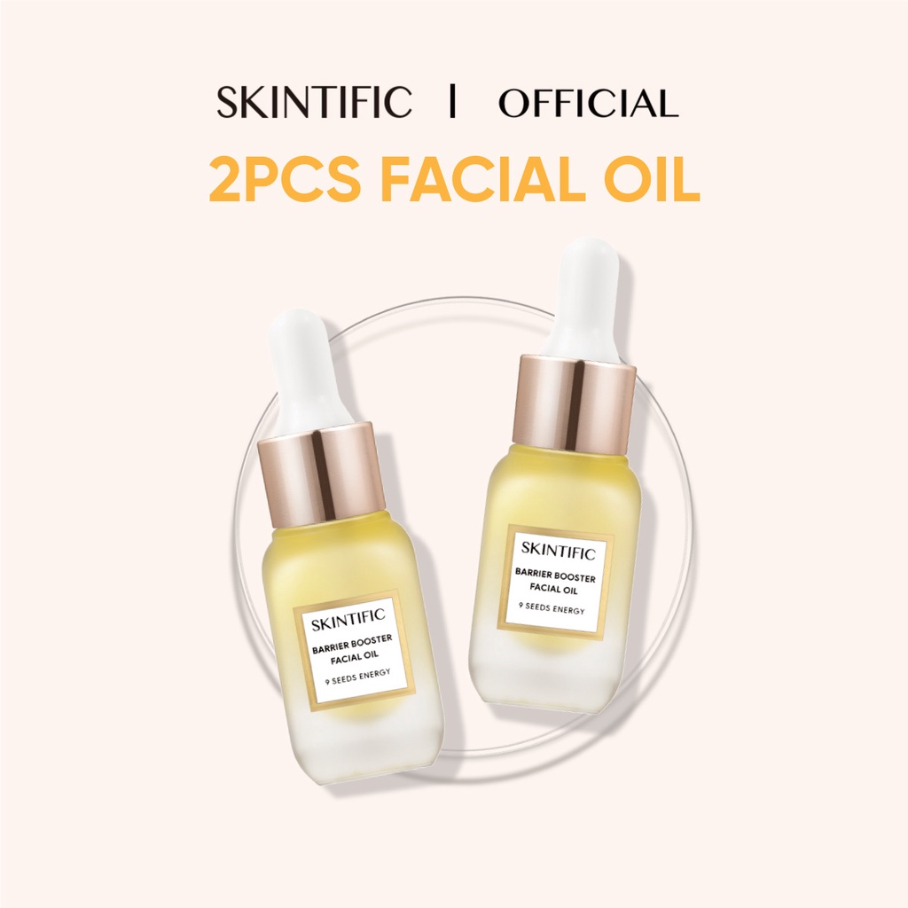 2pcs SKINTIFIC Barrier Booster Facial Oil 10ml 9 Seeds Energy Skincare
Oil
