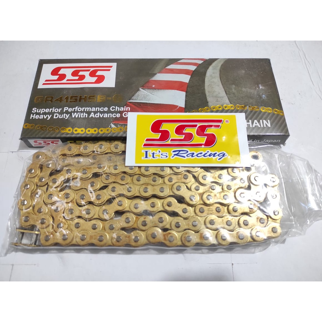 Rantai SSS HSBT 428H - 140L Gold Original 100%