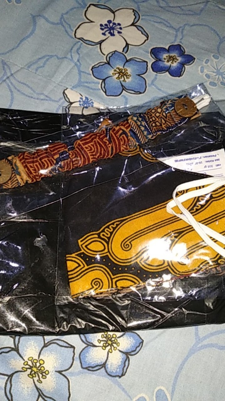 Cod Masker Dan Konektor Masker Batik Solo Bolak Balik Dua Lapis Jahitan Rapi Non Medis Washable