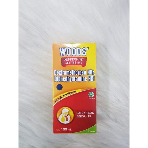 Woods Peppermint syrup 100ml antitussive dan expectorant