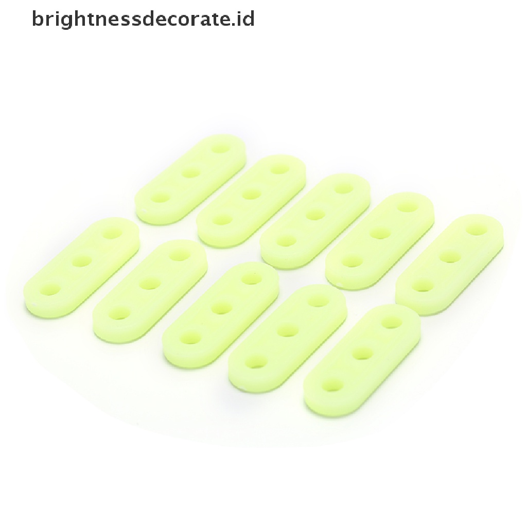 10pcs Buckle Kunci Pas Tali Tenda Warna Hijau Luminous Untuk Outdoor