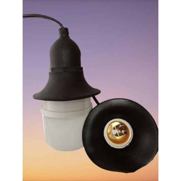 Fitting Gantung Karet E27 Fitting Topi Karet Anti Air / Fitting Lampu cafe outdoor Samarinda