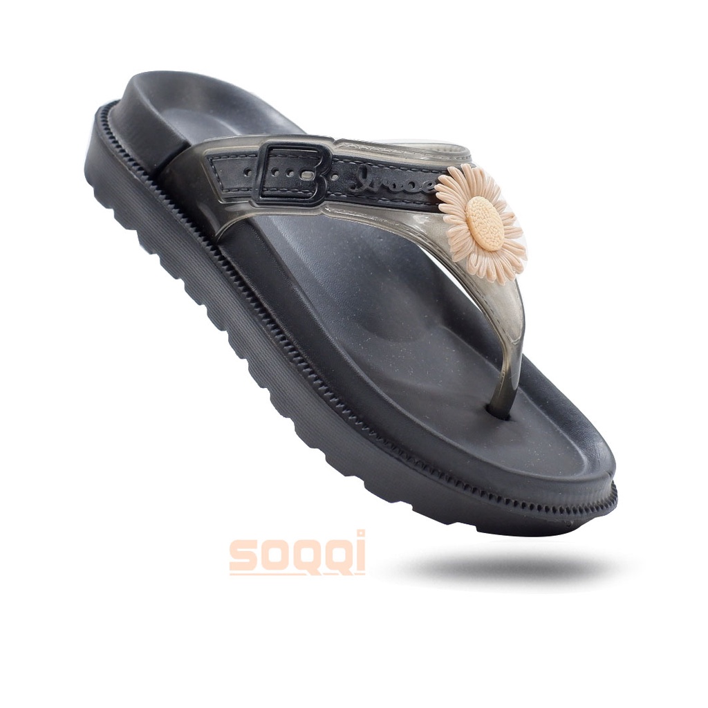 Sendal cewek import korea japit karet jelly original sandal wanita perempuan dewasa ori irsoe 216 B 36-40