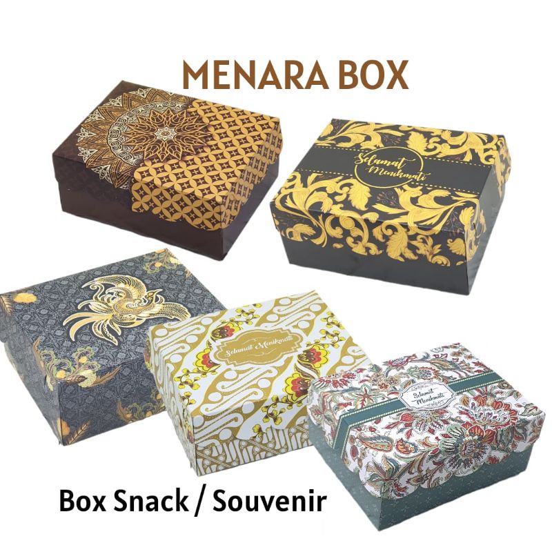 

Box Snack uk 16x12x7cm pilih motif