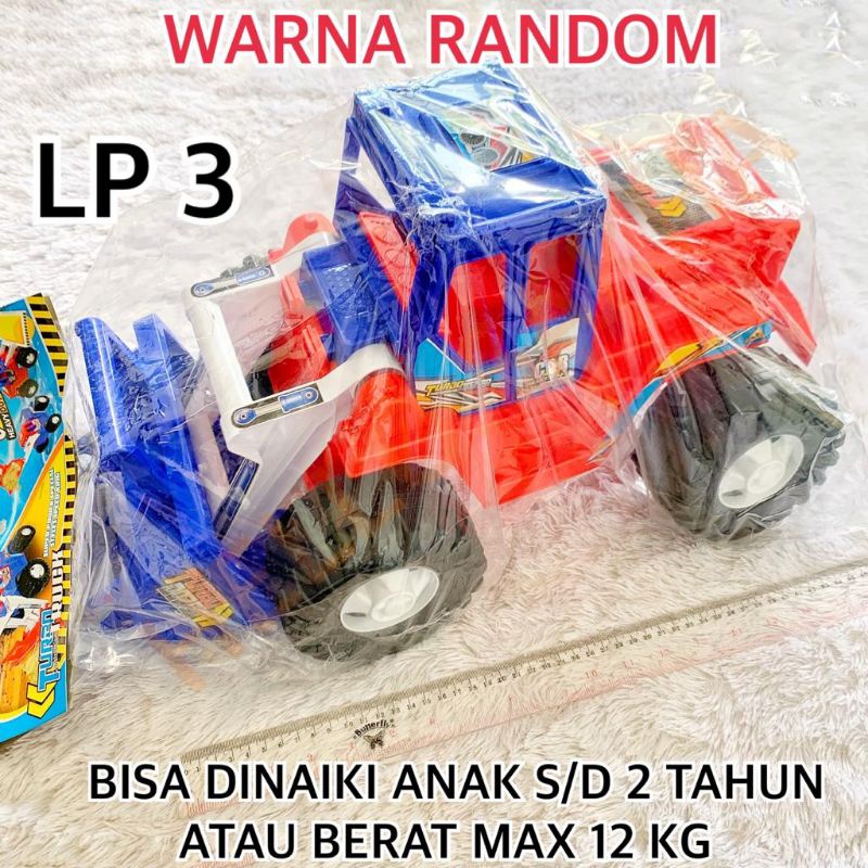 MAINAN LP 3 TRUK BEKO JUMBO BISA DINAIKI ANAK KECIL MAX 12 KG DORONG DORONGAN TRUCK BAGUS WARNA WARN