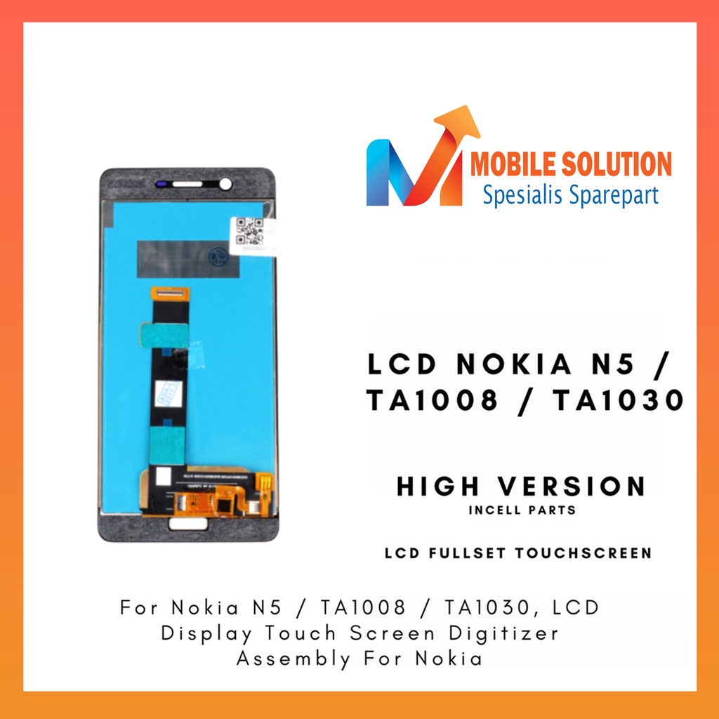 Grosir LCD Nokia N5  LCD Nokia TA1008  LCD Nokia TA1030 ORIGINAL 100% Fullset Touchscreen Garansi 1 Bulan + Packing / Bubbel