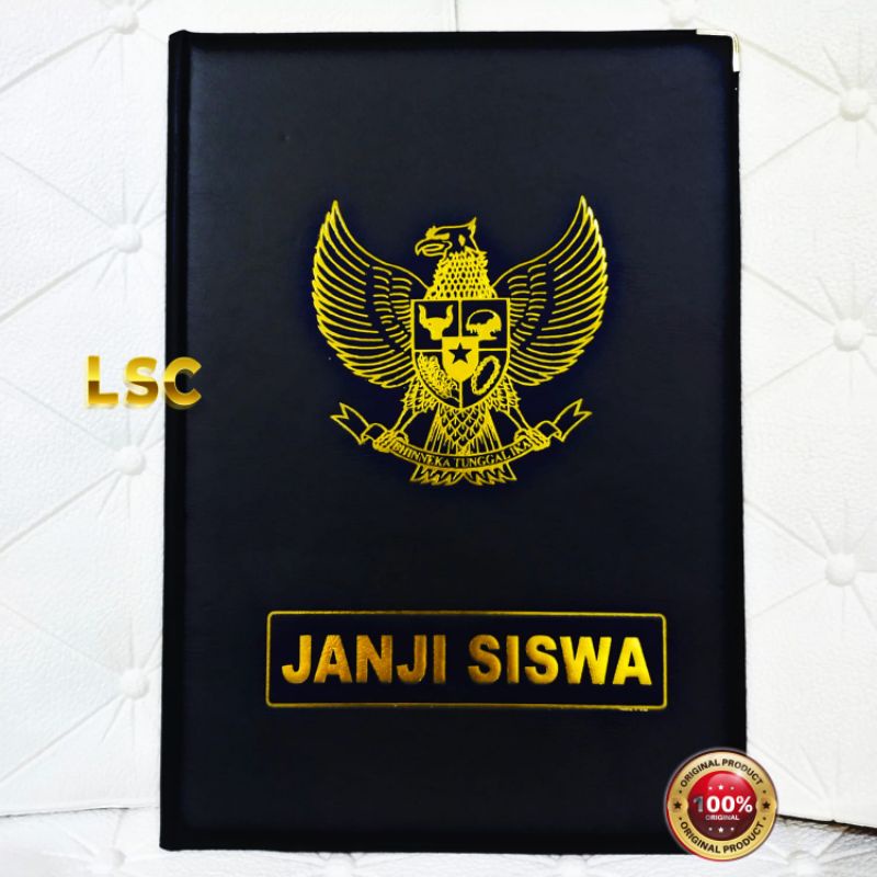 Map upacara satuan, ukuran map +/- 34x24 cm hitam gold foil emboss