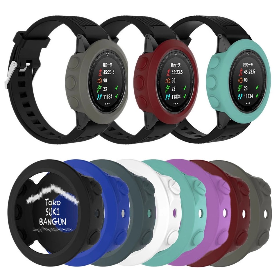 Bumper Silicone Rubber Case for Garmin Fenix 5 22mm Protective Cover