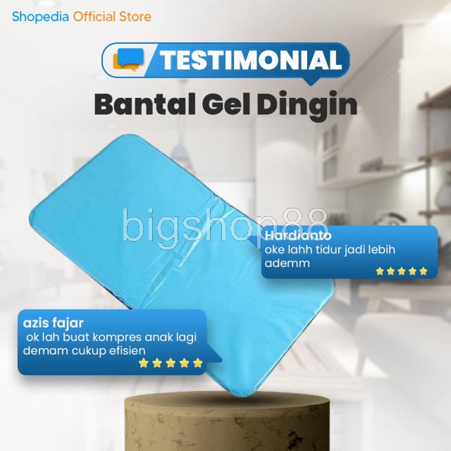 bigshop88 - Chillow Bantal Dingin Gel Solusi Tidur Nyenyak Cool Pillow