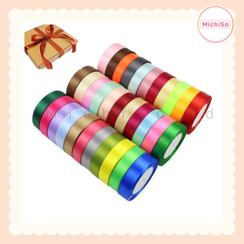 

pita satin 2,5cm per METER | pita satin | pita hampers | pita kado - MichiSo.id