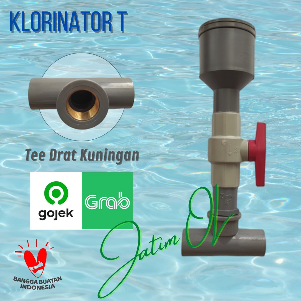 Tabung Klorinator T Tempat Kaporit Klorin Filter Chlorinator