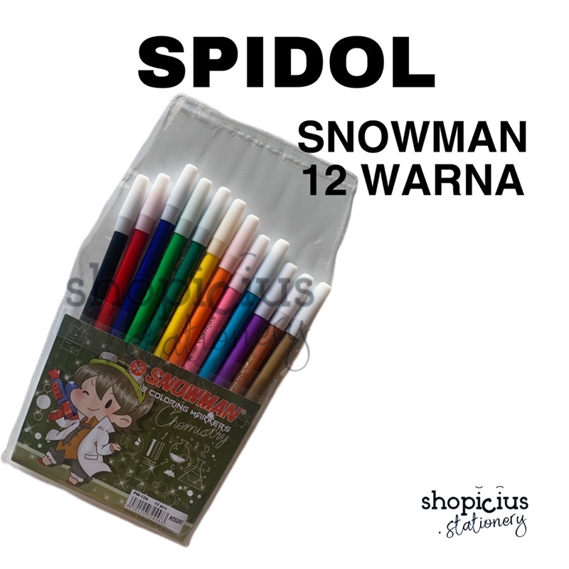 

Spidol kecil Snowman 12 Warna