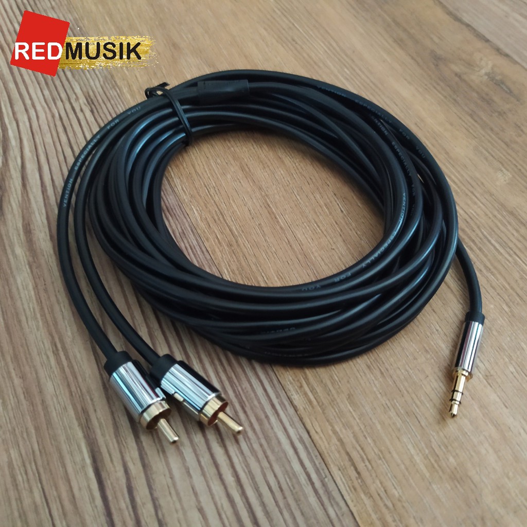 Kabel Mini Stereo To RCA Kabel 3.5mm stereo to RCA Vention 5Meter