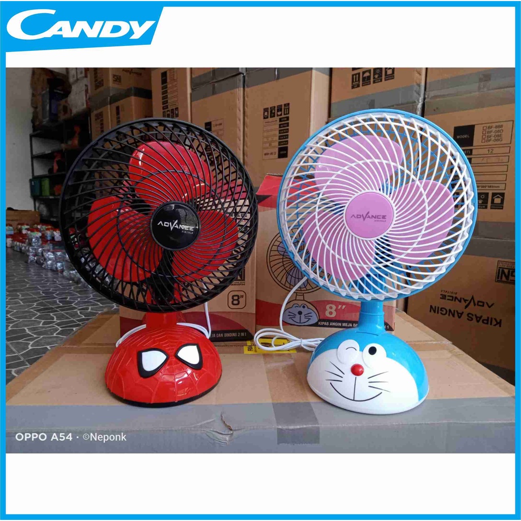 KIPAS DINDING KARAKTER ADVANCE DF-802 & DF-803 DORAEMON | SPIDERMAN
