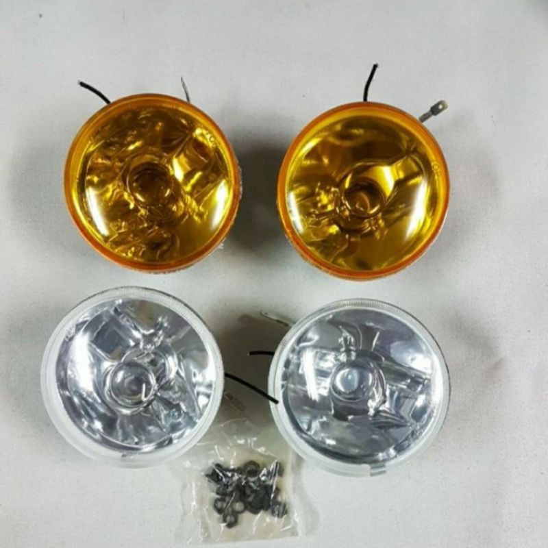 Foglamp 1600 Lampu Kabut 4 Inch Mobil Universal Clear &amp; Kuning