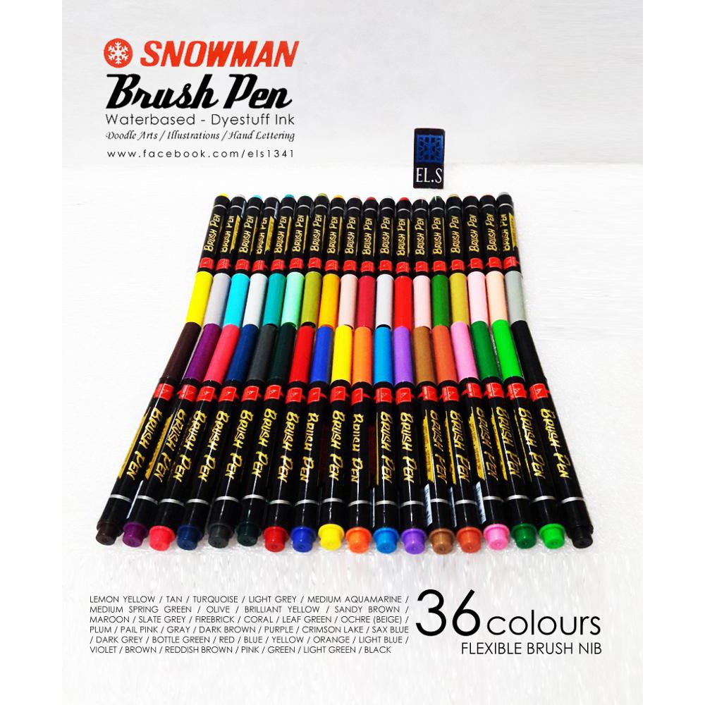 

BRUSH PEN SNOWMAN 36 WARNA