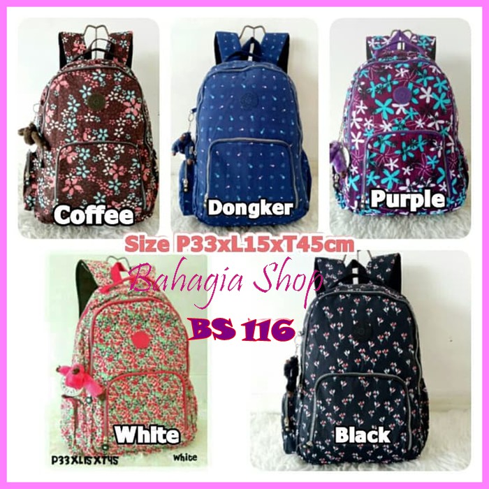 Tas Ransel Wanita Kipling Motif Jumbo Murah Kualitas Terjamin