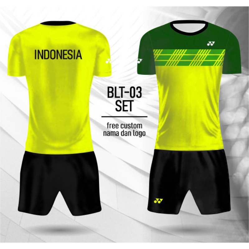 Setelan Badminton Timnas Indonesia Celana&Baju Bulutangkis